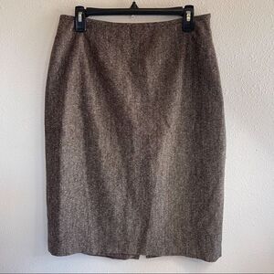 Vintage Sag Harbor Suit Brown Pencil Skirt 10